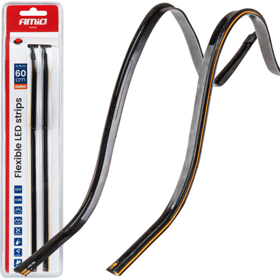 AMiO - ������ Led Cob 12V ��������� 2x30cm Flexible ������� �������� ��� ������� & ����������� ��� - ��� 2 ���. (04574/AM) - (04574)