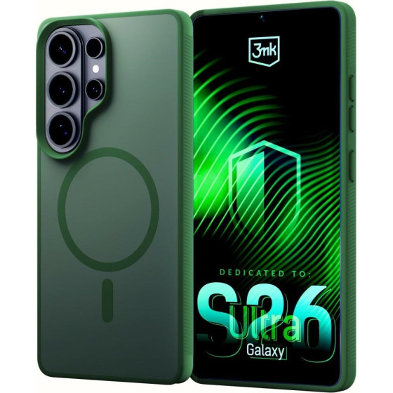 3MK Smoke Magcase Case For Samsung Galaxy S26 Ultra Green