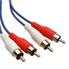 POWERTECH ������� 2 X RCA MALE / 2 X RCA MALE (RED,WHITE) - 1.5M