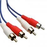 POWERTECH ������� 2 X RCA MALE / 2 X RCA MALE (RED,WHITE) - 1.5M