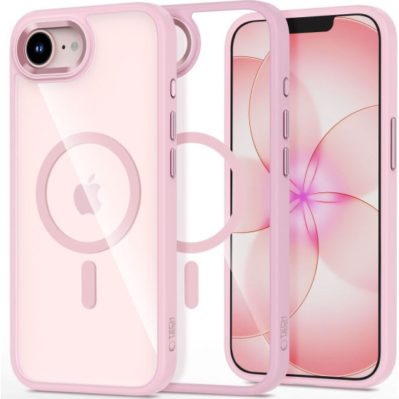 Tech-Protect Magmat Magsafe Iphone 16E / 17E Soft PINK/CLEAR