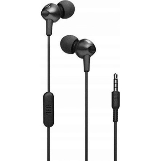JBL Wire Earphones Jack 3,5 Mm C200Si black