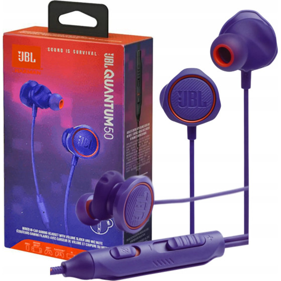 JBL Wired Earphones Jack 3,5 Mm Quantum 50 blue