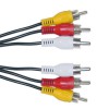 POWERTECH ������� 3 X RCA MALE / 3 X RCA MALE (RED, WHITE, YELLOW) - 5M