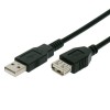 POWERTECH ������� ��������� A/F USB 2.0V - 1.5M - BLACK - (CAB-U011)
