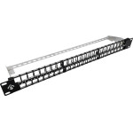 A-Lan Alantec 19'' Modular 48-Port 1U Patch Panel With Support Bracket (unpopulated) - (PK046)