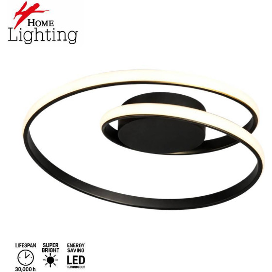Homelighting Se Led 50 Lici Ceiling Black 38W 3CCt 50x9cm IP20 220V 2 Years Warranty �1 - (77-51223)