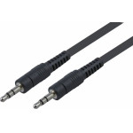 POWERTECH ������� JACK STEREO �� JACK STEREO 3.5MM, NICKEL, BLACK, 1.5M