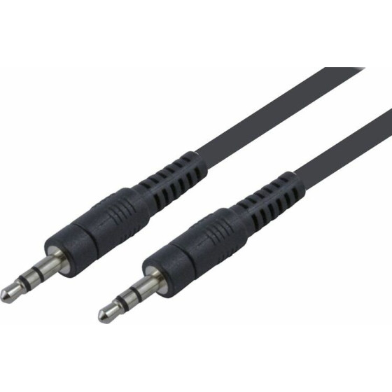 POWERTECH ������� JACK STEREO �� JACK STEREO 3.5MM, NICKEL, BLACK, 1.5M