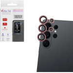 Volte-Tel Camera Glass Cover Samsung S26 Ultra 5G 6.9'' 9H 0.33MM Easy Application With Strass RED - (5205308415890)