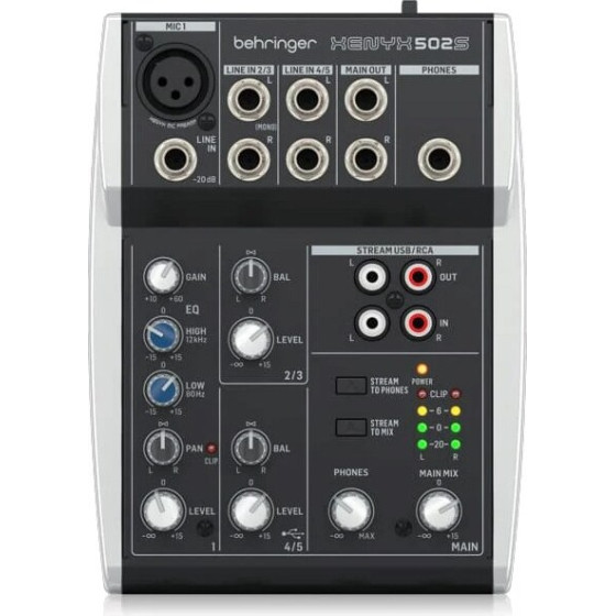 Behringer XENYX 502S - analogue audio mixer - (27001015)