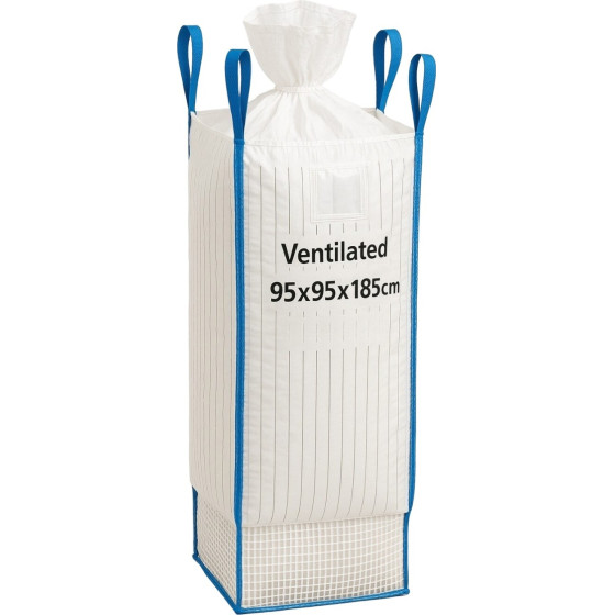 EXTRALINK Big Bag Ventiled 95X95X185CM 1200KG Z Lejem - (BB-VN-9595185-12L)