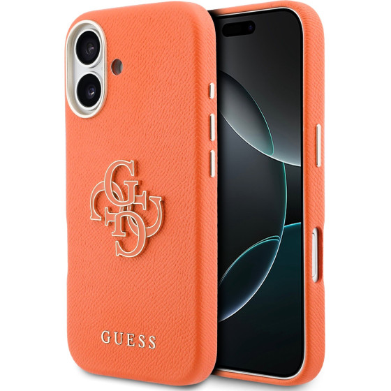 Guess Pu Resin Logo Case For Iphone 17 Orange - (GUHCP17S5PS4RGGO)