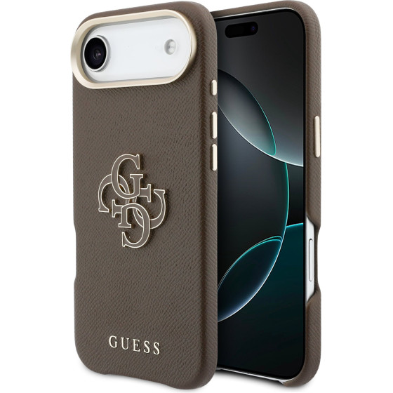Guess Pu Resin Logo Case For Iphone Air Brown - (GUHCP17M5PS4RGGW)