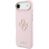 Guess Pu Resin Logo Case For Iphone Air Pink - (GUHCP17M5PS4RGGP)