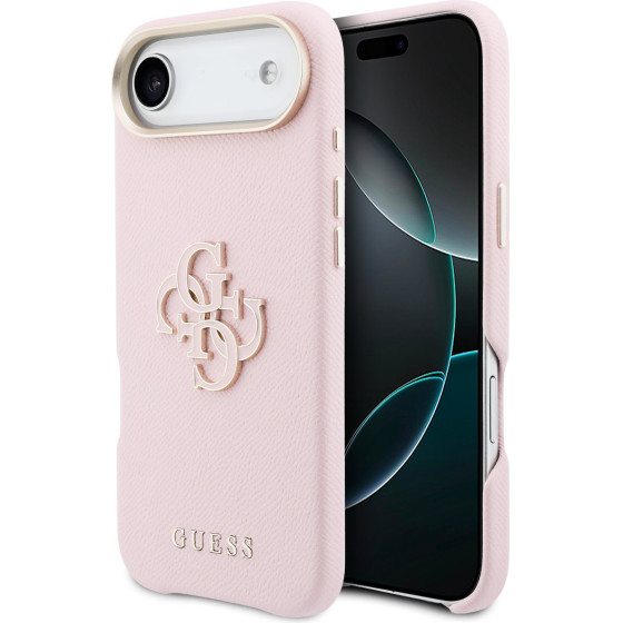 Guess Pu Resin Logo Case For Iphone Air Pink - (GUHCP17M5PS4RGGP)