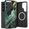 Tech-Protect Lamano Magsafe Case For Samsung Galaxy S26 Ultra - Black And Green - (29655-0)