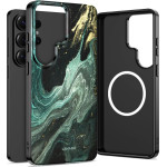 Tech-Protect Lamano Magsafe Case For Samsung Galaxy S26 Ultra - Black And Green - (29655-0)