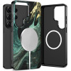Tech-Protect Lamano Magsafe Case For Samsung Galaxy S26 Ultra - Black And Green - (29655-0)
