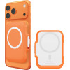 Spigen - Magnetic Wallet TinTap MagFit+ (AFA11380) - MagSafe, Easy Access, Minimalist Construction - Orange