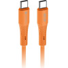 FORCELL Cable Usb C To Usb C F-Energy QC4.0 Pd 3A 60W Silicone 1 m C344 orange