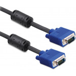 POWERTECH ������� VGA HD 15PIN - 10M - �������� �� �������� �� 2 X FERRITES (3+6) - BLACK
