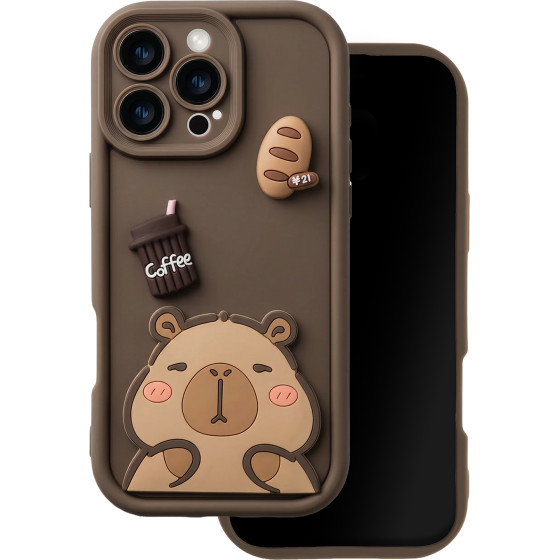 TFO Ultra Trendy 3D Case For Iphone 16e / 17e capybara