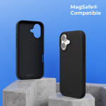 prio Liquid Silicone Case MAG for iPhone 16 Plus (6.7in) black - (PSC-1216)