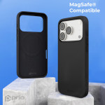 prio Liquid Silicone Case MAG for iPhone 17 Pro (6.3in) black - (PSC-1222)