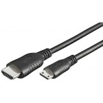 HDMI CABLE 19 PIN 1.5M (HDMI MINI 1.3)BLACK