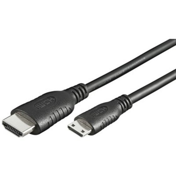 HDMI CABLE 19 PIN 1.5M (HDMI MINI 1.3)BLACK