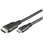 HDMI CABLE 19 PIN 2.5M (HDMI MINI 1.3) BLACK