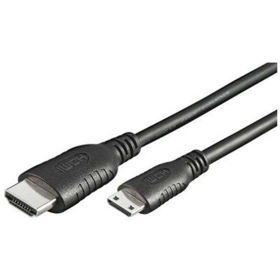 HDMI CABLE 19 PIN 2.5M (HDMI MINI 1.3) BLACK
