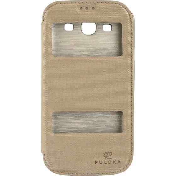 Puloka Flip Case for Samsung Galaxy S3 Gold