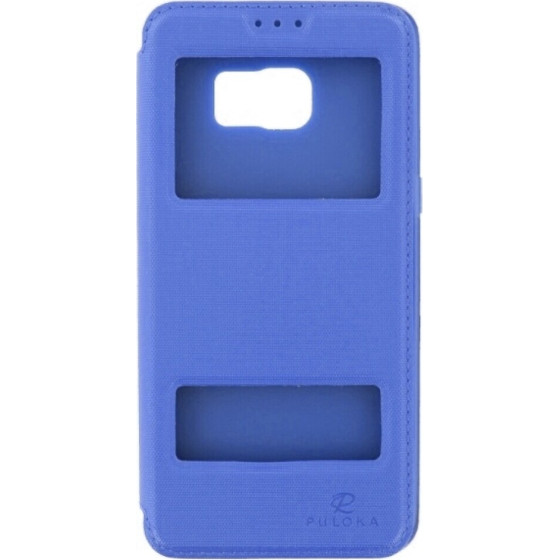 Puloka Flip Case Samsung Galaxy S6 Edge Plus - Blue