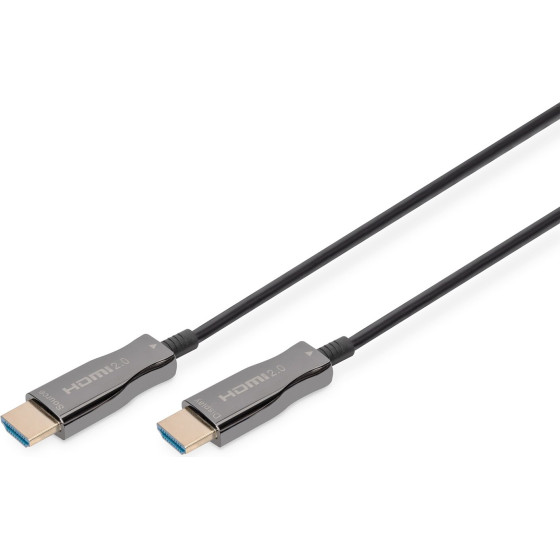 DIGITUS HDMI AOC Hybrid Fiber Optic Cable, UHD 4K, 15 m - (AK-330125-150-S)