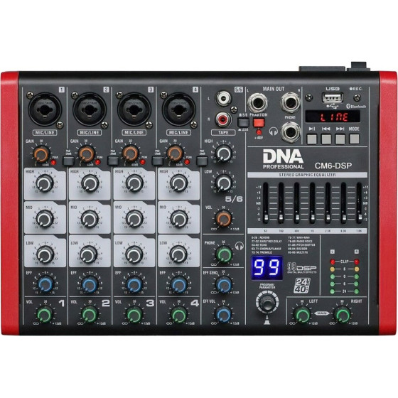 DNA PROFESSIONAL DNA - USB audio mixer with MP3 player - (CM6-DSP)