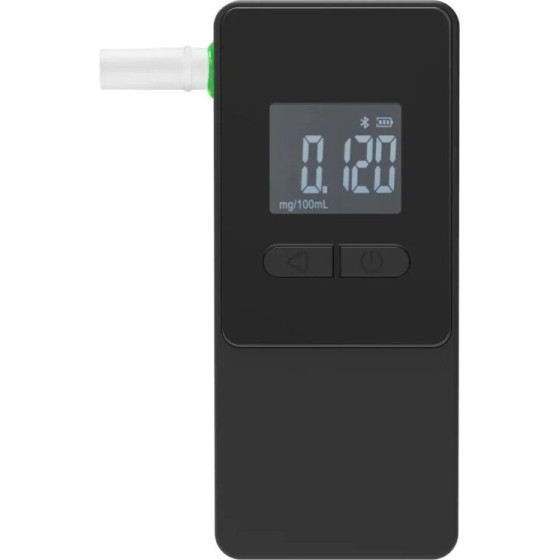 Electrochemical breathalyzer, black - (AlcoAlert Smart)