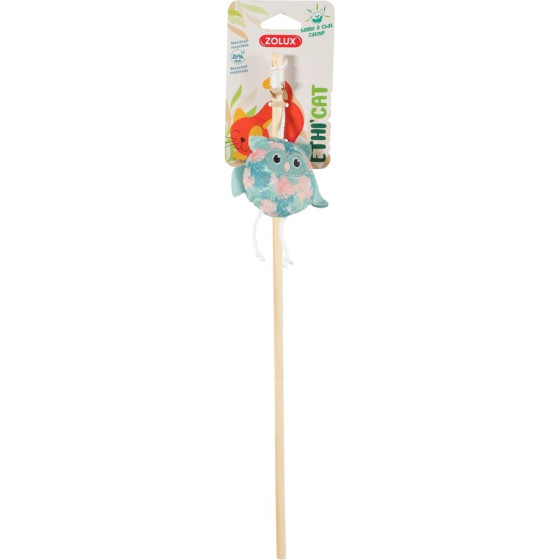 ZOLUX Ethicat Owl Fishing Rod - Toy For Cat - 40cm