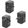 ENERGEA Adapter Travelworld GAN85 80CM TYPE-C Cable 3C1A Black Gunmetal - (TWA-GAN85C-GUN)