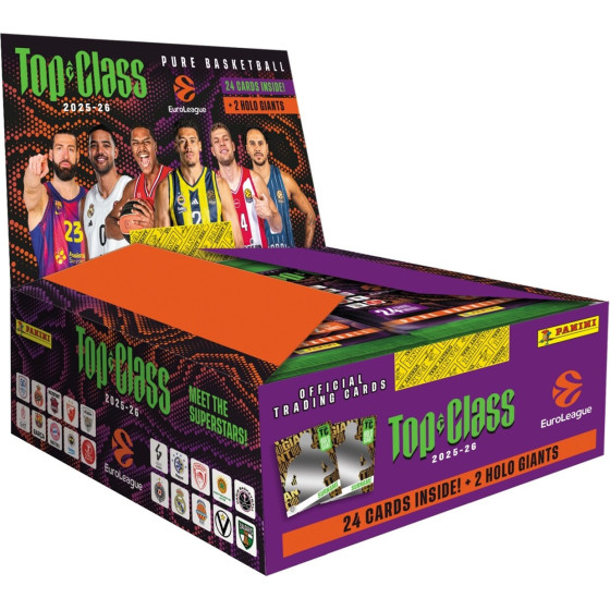 Panini Euroleague Top Class: 2026 Display Of 10 Special Packs