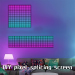 GloboStar Matrix ��������� ������� �������� 80x80cm P24.6 64x64 Pixel Led 120W Ac 220-240V IP20 ��������� Rgb - Bluetooth Control ���� Ipixel App - �80 x �2.6 x �80cm - 2 ������ ������� - (GLB-106-0017)