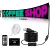 GloboStar Matrix �������� ��������� ������� �������� 176.2x19.2cm P9 192x16 Pixel Led 10W Dc 5V 2A �� Usb 2.0 ��������� IP65 ��������� Rgb - Bluetooth Control ���� Ipixel App - �176.2 x �0.4 x �19.2cm - 2 ������ ������� - (GLB-106-0005)