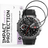 Techsuit - Nano Flex (2 pack) - Amazfit T-Rex 3 - Black