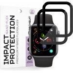 Techsuit - Nano Flex (2 pack) - Apple Watch 4 / 5 /6 / Se / Se 2 / Se 3 40mm - Black