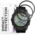 Techsuit - Nano Flex (2 pack) - Garmin Fenix 7X - Black