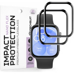 Techsuit - Nano Flex (2 pack) - Huawei Watch Fit 3 - Black