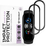 Techsuit - Nano Flex (2 pack) - Xiaomi Mi Band 5 / 6 / 6 Nfc - Black