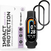 Techsuit - Nano Flex (2 pack) - Xiaomi Mi Band 8 / 8 Nfc - Black