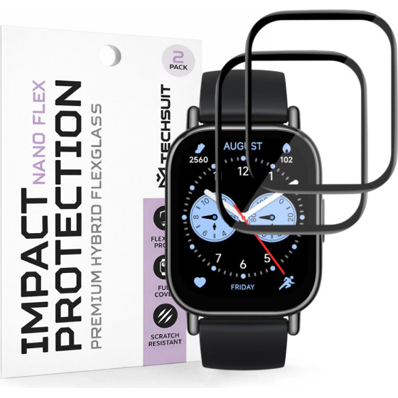 Techsuit - Nano Flex (2 pack) - Xiaomi Redmi Watch 5 Lite - Black